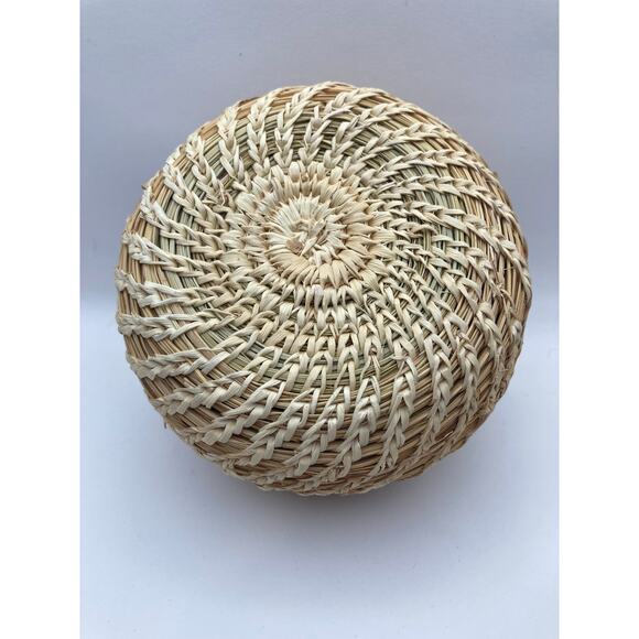 Papago Indian Basket with Lid Tohono O'odham The People of the Desert - Picture 9 of 9